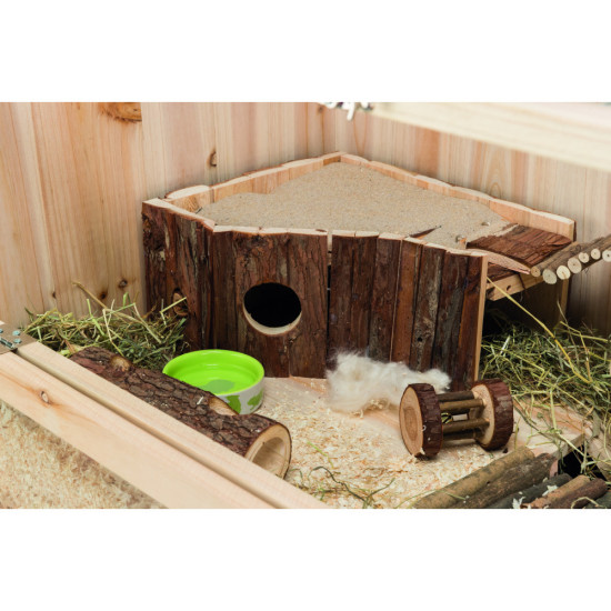 Іграшка Trixie для гризунів Дерев яний ролик з дзвіночком 5 х 7 см