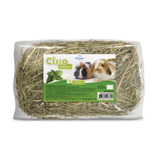 Сіно лугове Природа М’ята для гризунів 200 г