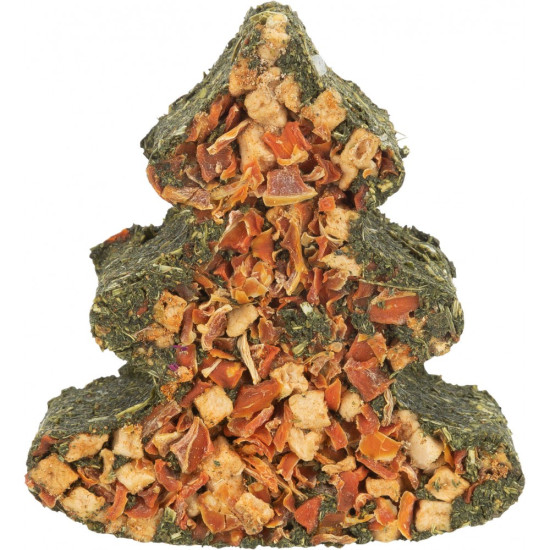 Ласощі Trixie для гризунів Різдв яне дерево з морквою та квітами 90 г арт 92782