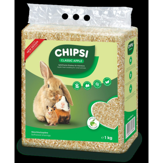 Наповнювач Chipsi для гризунів Зелене яблуко гігієнічний тирса 15 л/1 кг