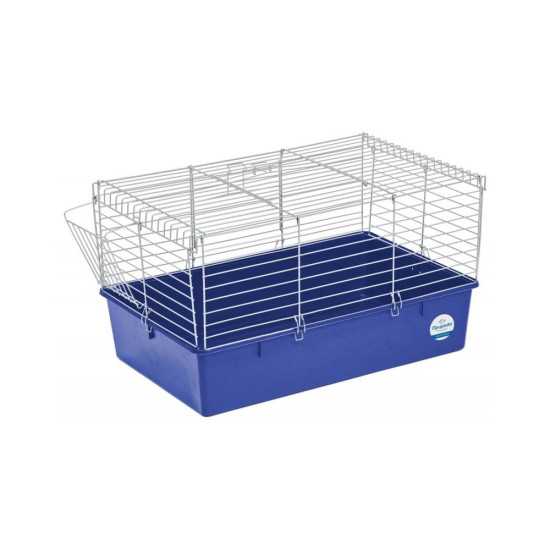 Клітка Природа Кролик 70 для декоративних кроликів хром/синя 70x45x40 см