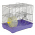 Клітка Природа Міккі для дрібних декоративних гризунів з колесом хром/фіолетова 37x25x30 см