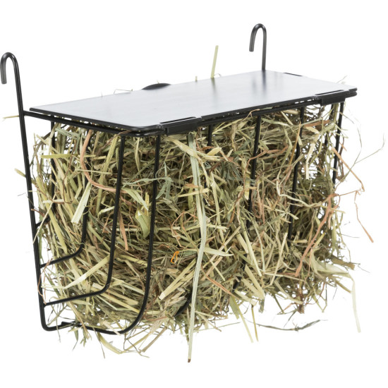 Забірник для сіна Trixie для гризунів з кришкою метал 20х18х12 см