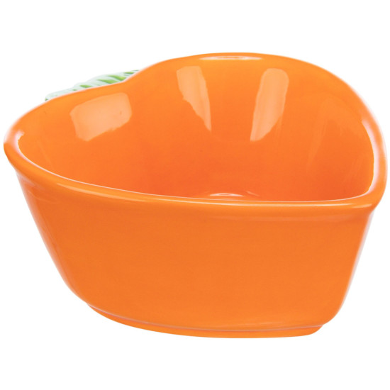 Миска Trixie для гризунів в вигляді моркви керамічна 180 мл 12х11 см