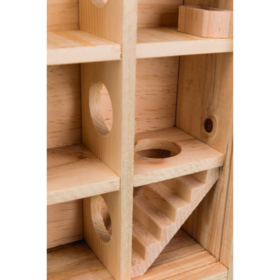 Іграшка Trixie для гризунів Дерев_яна вежа з 9 кімнатами 30 х 30 х 10 см