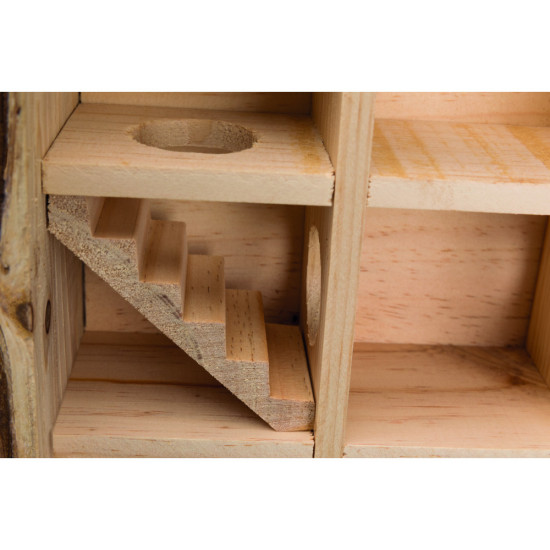 Іграшка Trixie для гризунів Дерев_яна вежа з 9 кімнатами 30 х 30 х 10 см