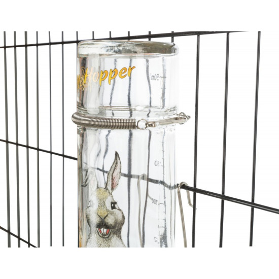 Поїлка Trixie Honey and Hopper для гризунів автоматична скляна 250 мл