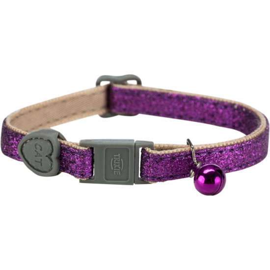 Нашийник Trixie для котів Glitter з дзвіночком поліестеровий
