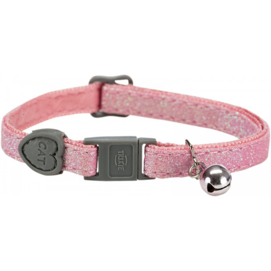 Нашийник Trixie для котів Glitter з дзвіночком поліестеровий