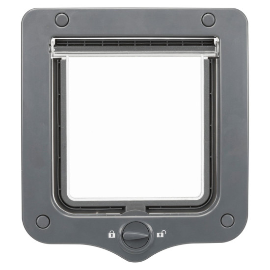 Двері Trixie для котів двосторонні сірі пластикові 20х22 см