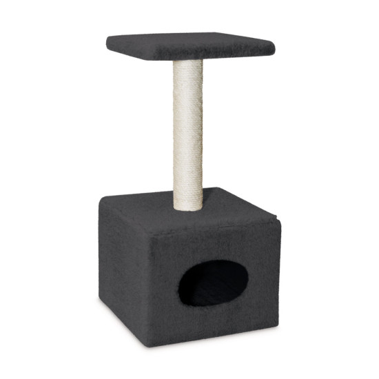 Дряпка Природа Д1 для котів з будкою капучино 32x32x65 см