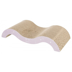 Дряпка Trixie Wave Junior для кошенят з котячою м ятою картон світло-бузкова/м ятна 38х7х18 см