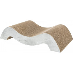 Дряпка Trixie для котів Хвиля XXL та котячою м ятою картон сіра 64х14х37 см