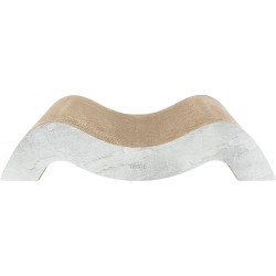 Дряпка Trixie для котів Хвиля XXL та котячою м ятою картон сіра 64х14х37 см