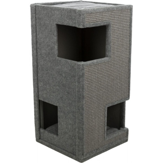 Дряпка-будиночок Trixie Gabriel для котів сизаль сіра 38х38х78 см