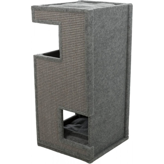 Дряпка-будиночок Trixie Gabriel для котів сизаль сіра 38х38х78 см