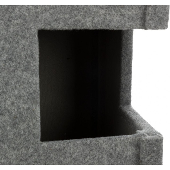 Дряпка-будиночок Trixie Gabriel для котів сизаль сіра 38х38х78 см