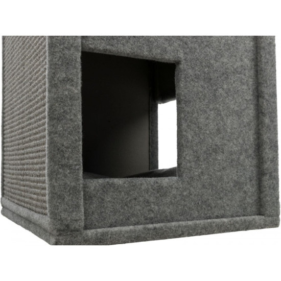 Дряпка-будиночок Trixie Gabriel для котів сизаль сіра 38х38х78 см
