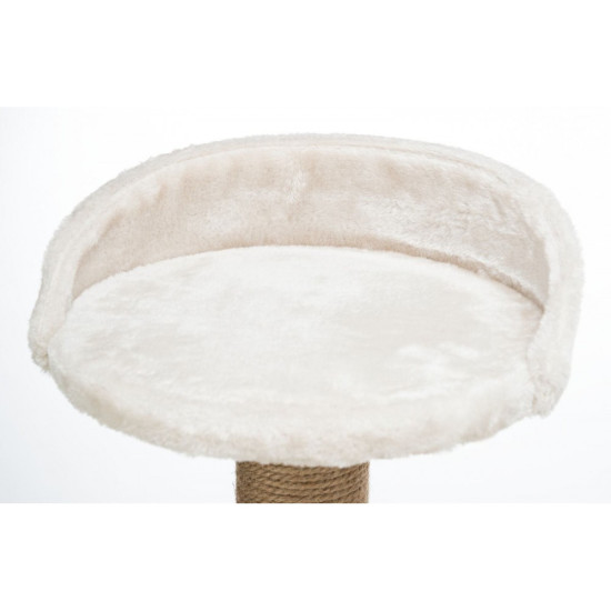 Дряпка-комплекс Trixie Nayra для котів з іграшкою джут/плюш бежева 40х40х83 см