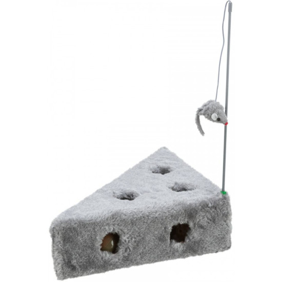 Іграшка Trixie для котів Сир з мишкою і трьома м_ячиками плюш 36х8х26 см