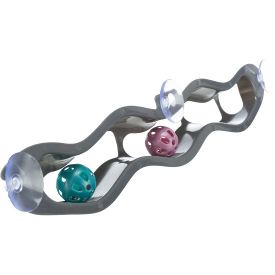 Іграшка Trixie Fix and Catch для котів Трек ігровий з м’ячем пластик 45 см