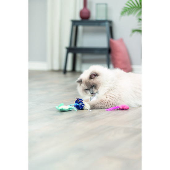 Іграшка Trixie для котів Морські звірі плюш з котячою м ятою 5–8 см