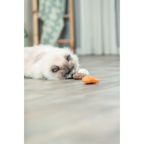 Іграшка Trixie для котів Ведмідь плюшевий з котячою м ятою 8 см блакитний