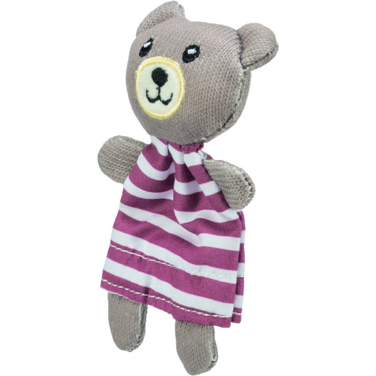 Іграшка Trixie для котів Ведмідь тканина з котячою м ятою 12 см