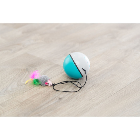 Іграшка Trixie для котів М_яч з моторчиком і мишею 9 см