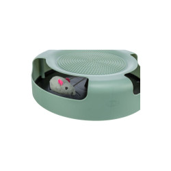 Іграшка Trixie Catch The Mouse для котів Трек ігровий з плюшевою мишкою пластик 25х6 см
