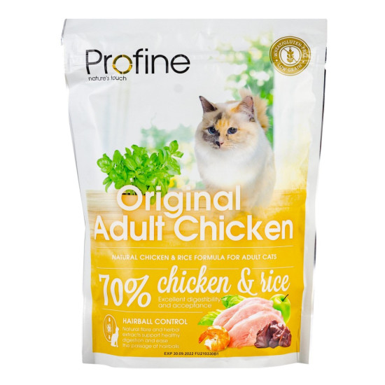 Корм сухий Profine Cat Original Adult для дорослих котів усіх порід з куркою та рисом 300 г
