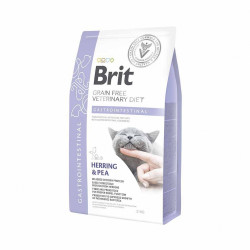 Корм сухий Brit Grain Free VetDiet Cat Gastrointestinal для котів при порушенні травлення з оселедцем лососем яйцем та горох