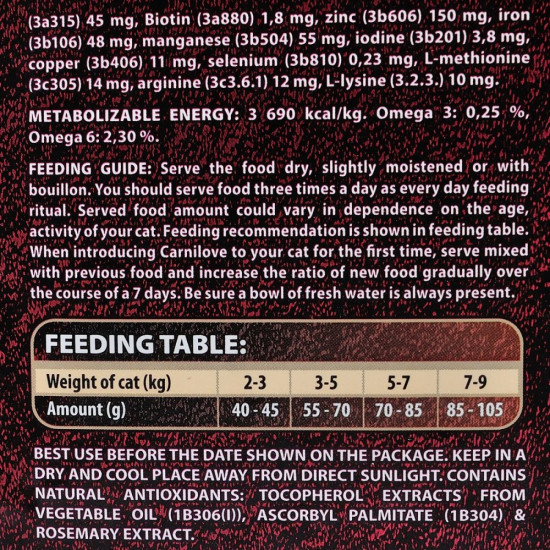 Корм сухий Carnilove Cat Sterilised для стерилізованих котів з ягнятиною та диким кабаном 6 кг