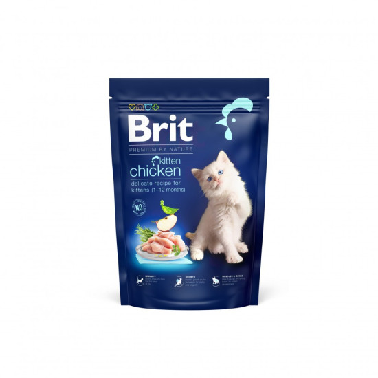 Корм сухий Brit Premium by Nature Cat Kitten для кошенят від 1 до 12 місяців з куркою 800 г