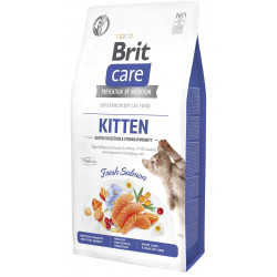 Корм сухий Brit Care Cat Grain Free Kitten Gentle Digestion Strong Immunity для кошенят для міцного імунітету з лососем 7 кг