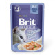 Корм вологий Brit Premium Cat Salmon Fillets Jelly pouch для котів філе лосося в желе 85 г