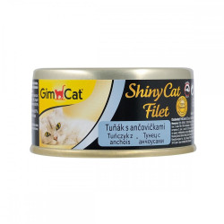 Корм вологий GimCat Shiny Cat Filet для котів з тунцем та анчоусом 70 г