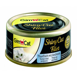 Корм вологий GimCat Shiny Cat Filet для котів з тунцем та анчоусом 70 г