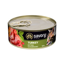 Корм вологий Savory Kitten Turkey паштет для кошенят з індичкою 100 г