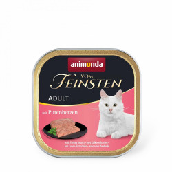Корм вологий Vom Feinsten Adult with Turkey hearts для котів з індичими серцями 100 г