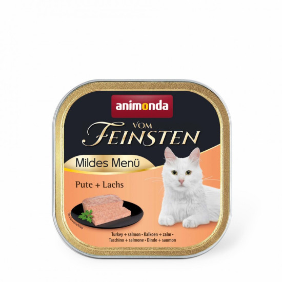 Корм вологий Vom Feinsten Adult Turkey Salmon для котів з індичкою і лососем 100 г