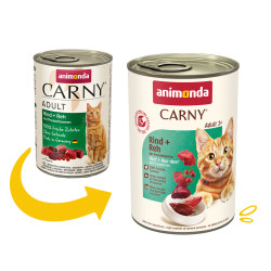 Корм вологий Carny Adult Beef Venison with Cowberries для дорослих котів з яловичиною олениною та брусницею 400 г