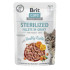 Корм вологий Brit Care Fillets in Gravy Healthy Rabbit Sterilized д/стерилізованих котів філе в соусі з кроликом 85г