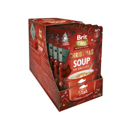Корм вологий Brit Care Christmas Fish Soup для дорослих котів різдвяний суп з рибою 75 г