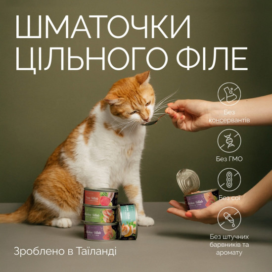 Корм вологий Savory Chicken Fillets rich in Tuna in Jelly for Adult Cats філе курки з тунцем в желе для дорослих котів, 70 г