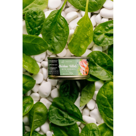 Корм вологий Savory Chicken Fillets rich in Shrimp in Jelly for Adult Cats філе курки з креветками в желе для дорослих котів