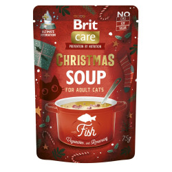 НАБІР Корм вологий Brit Care Christmas Fish Soup д/котів різдвяний суп з рибою 15х75 г