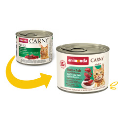 Корм вологий Carny Adult Beef Venison with Cowberries для дорослих котів з яловичиною олениною та брусницею 200 г