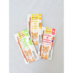 Ласощі GimCat Superfood Duo-Sticks для котів палички з яловичиною та яблуками 3 шт