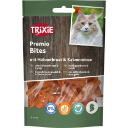 Ласощі Trixie Premio Bites with Chicken Breast & Catnip для котів шматочки з курячою грудкою і котячою м’ятою 50 г